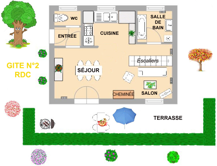 plan gite pyrenees stouet location vacances