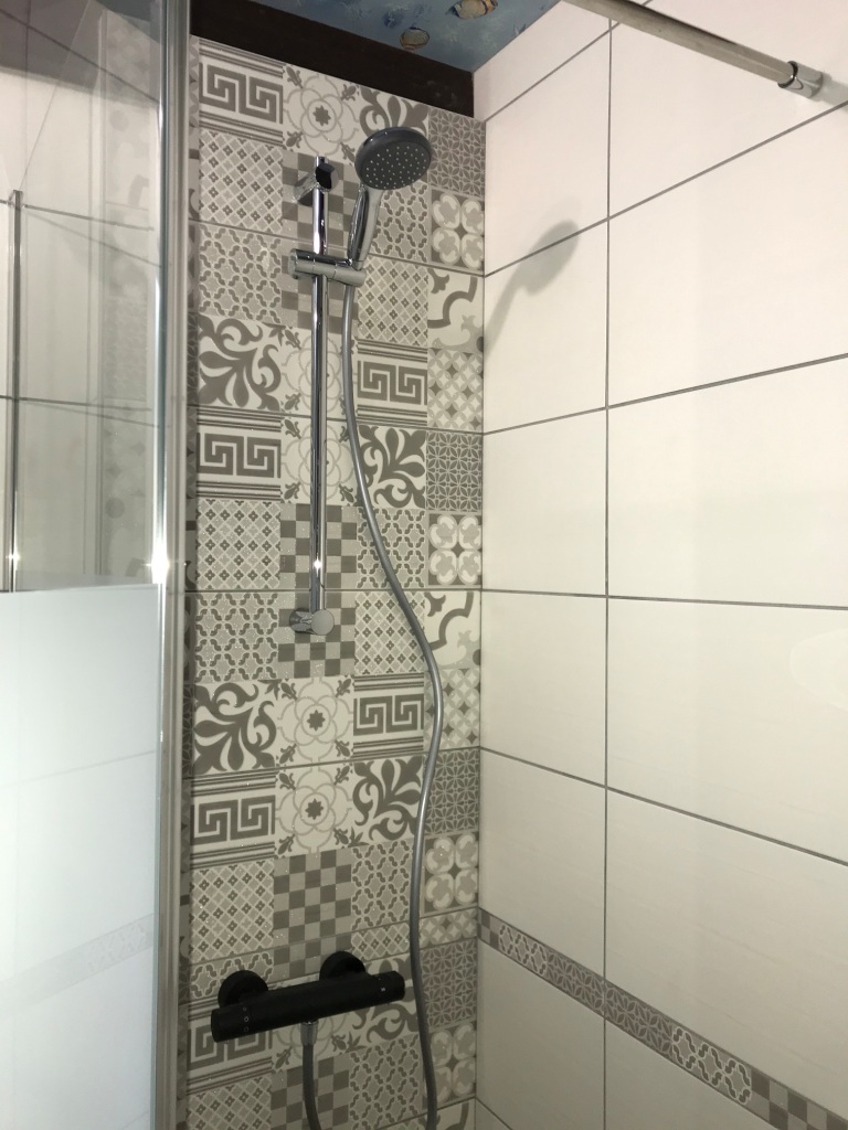 La salle de bain du gîte "Le Viscos"